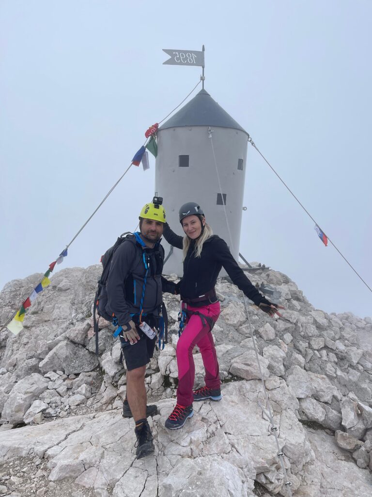 On top of Triglav summit
